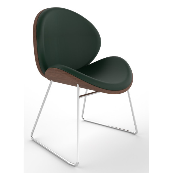 Revive Upholstered Retro Lounge Chair With Cantilever Frame